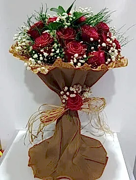 12 kırmızı gül buket