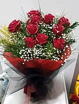10 kırmızı gül buket