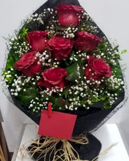 7 kırmızı gül buket