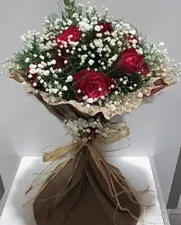 9 kırmızı gül buket