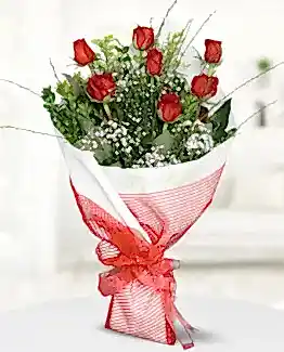 7 kırmızı gül buket