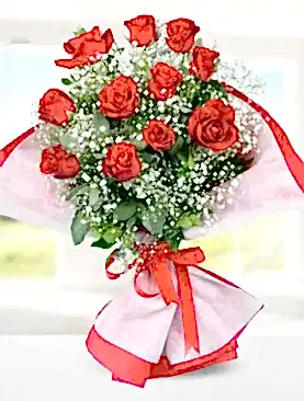 11 kırmızı gül buket